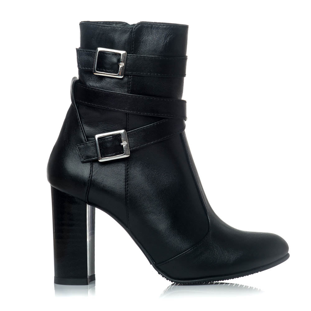 Botine Dama Piele Naturala Negru Sabi S9 - orice culoare