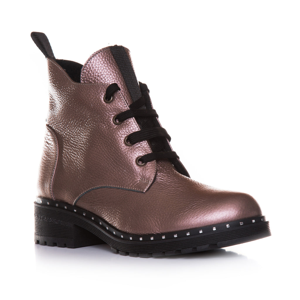 Ghete Dama piele Grej Sidef T20 - Orice Culoare
