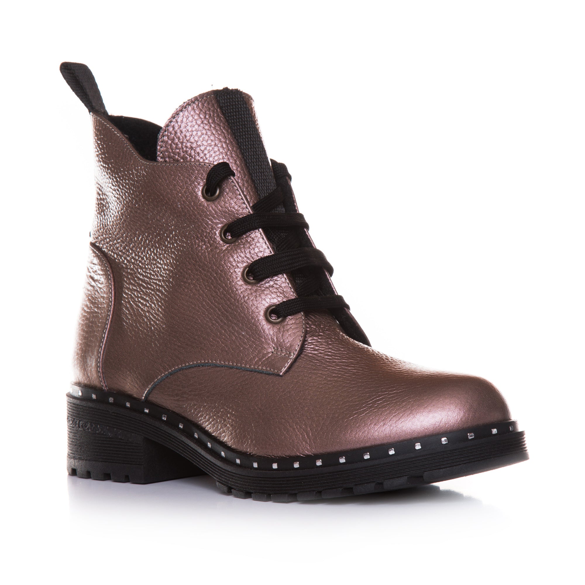Ghete Dama piele Grej Sidef T20 - Orice Culoare