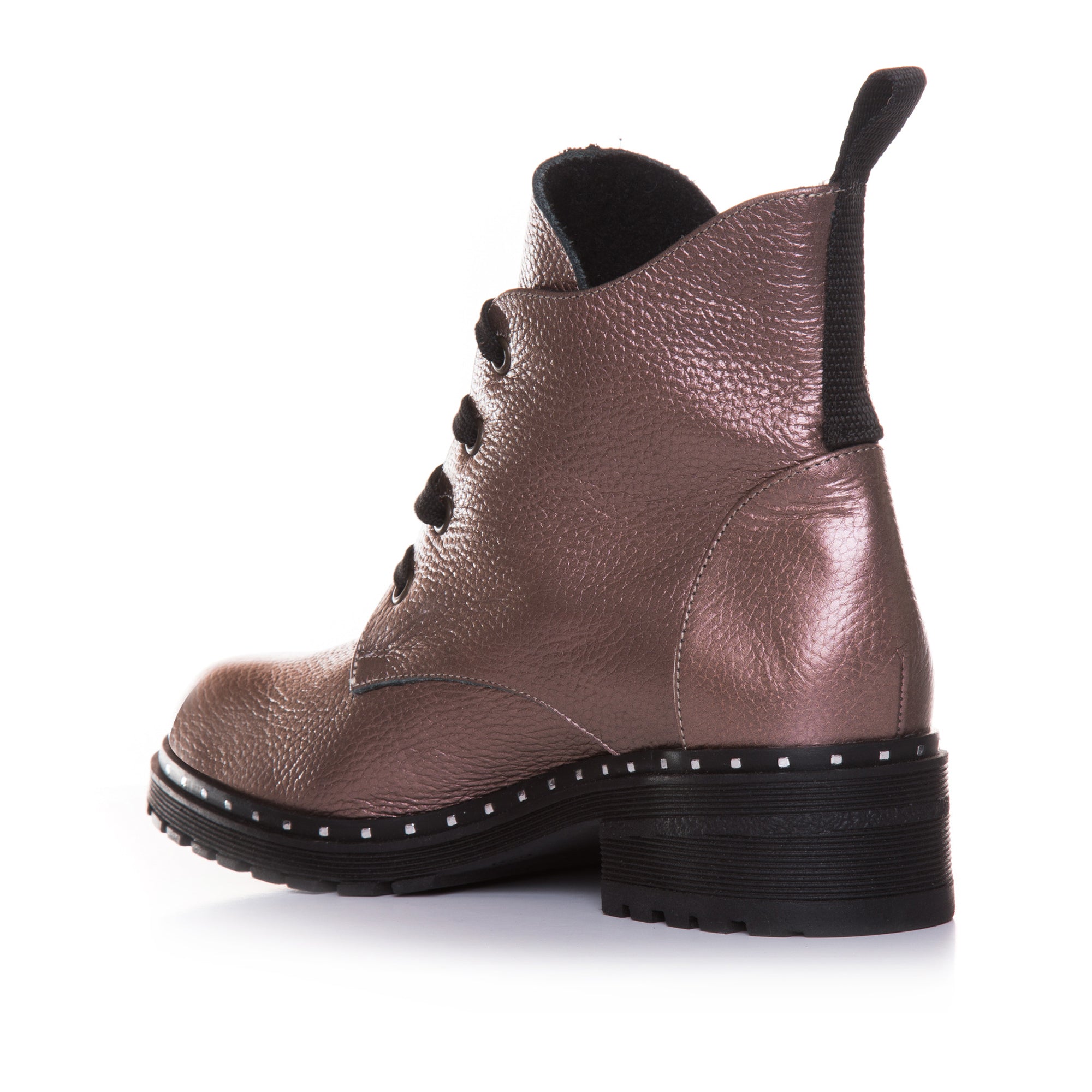 Ghete Dama piele Grej Sidef T20 - Orice Culoare