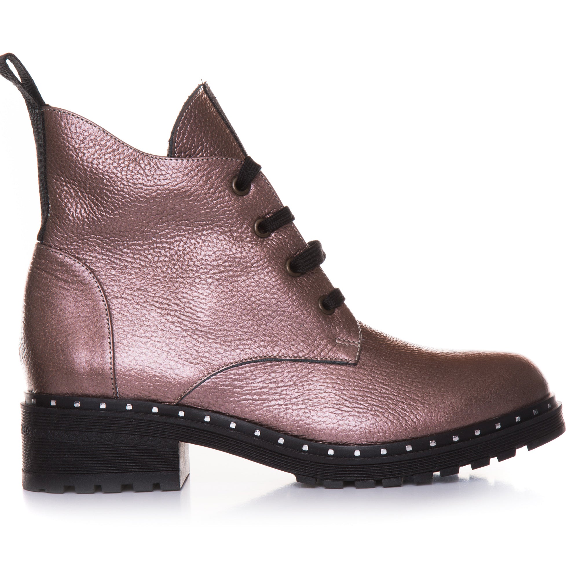 Ghete Dama piele Grej Sidef T20 - Orice Culoare