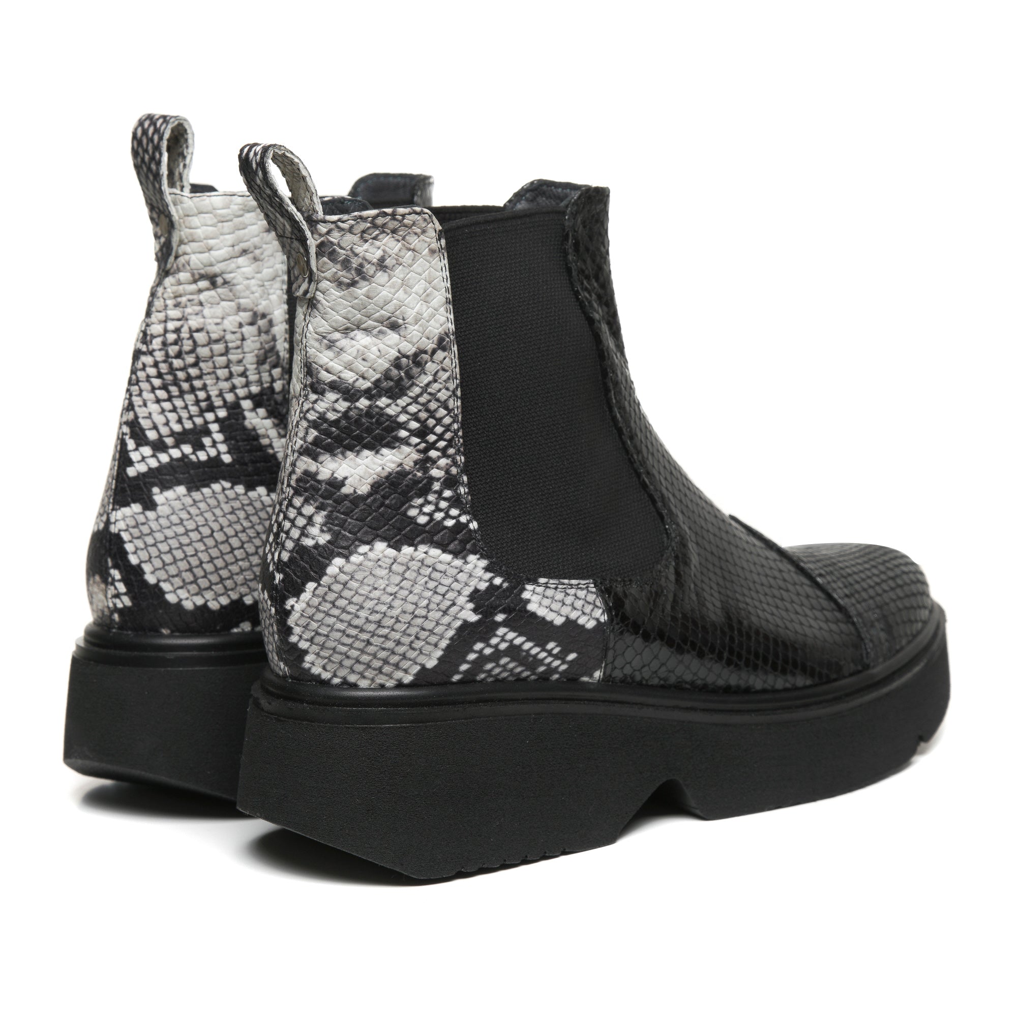 Ghete dama piele Imprimeu sarpe Glory E20  - orice culoare
