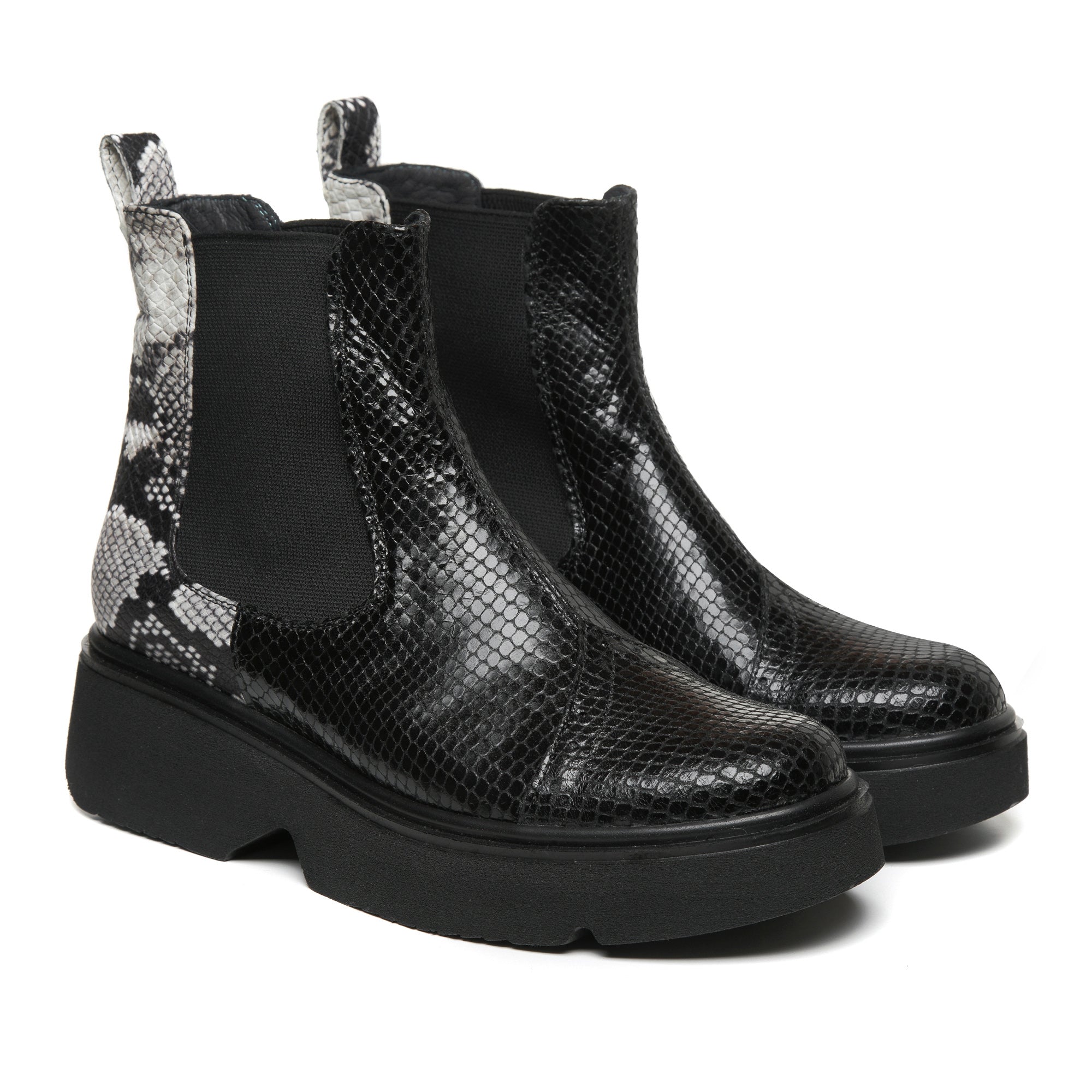 Ghete dama piele Imprimeu sarpe Glory E20  - orice culoare