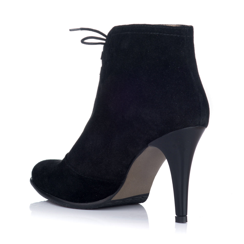 Botine piele intoarsa negru Casual S8 - orice culoare