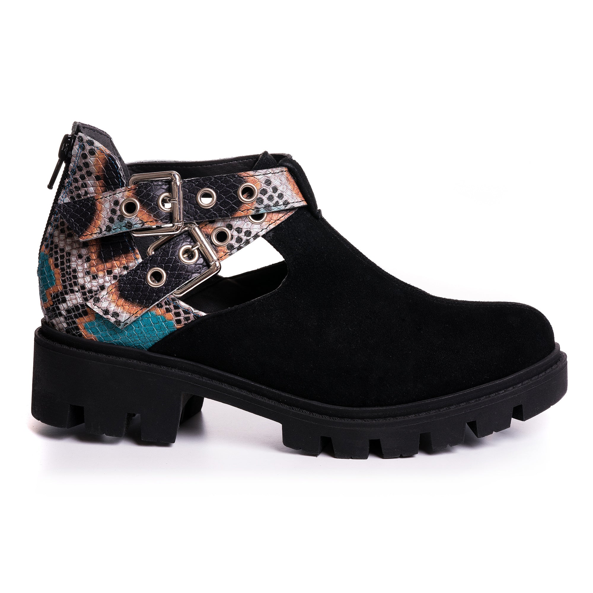 Ghete Piele Imprimeu Sarpe Sara  V41 - Orice Culoare