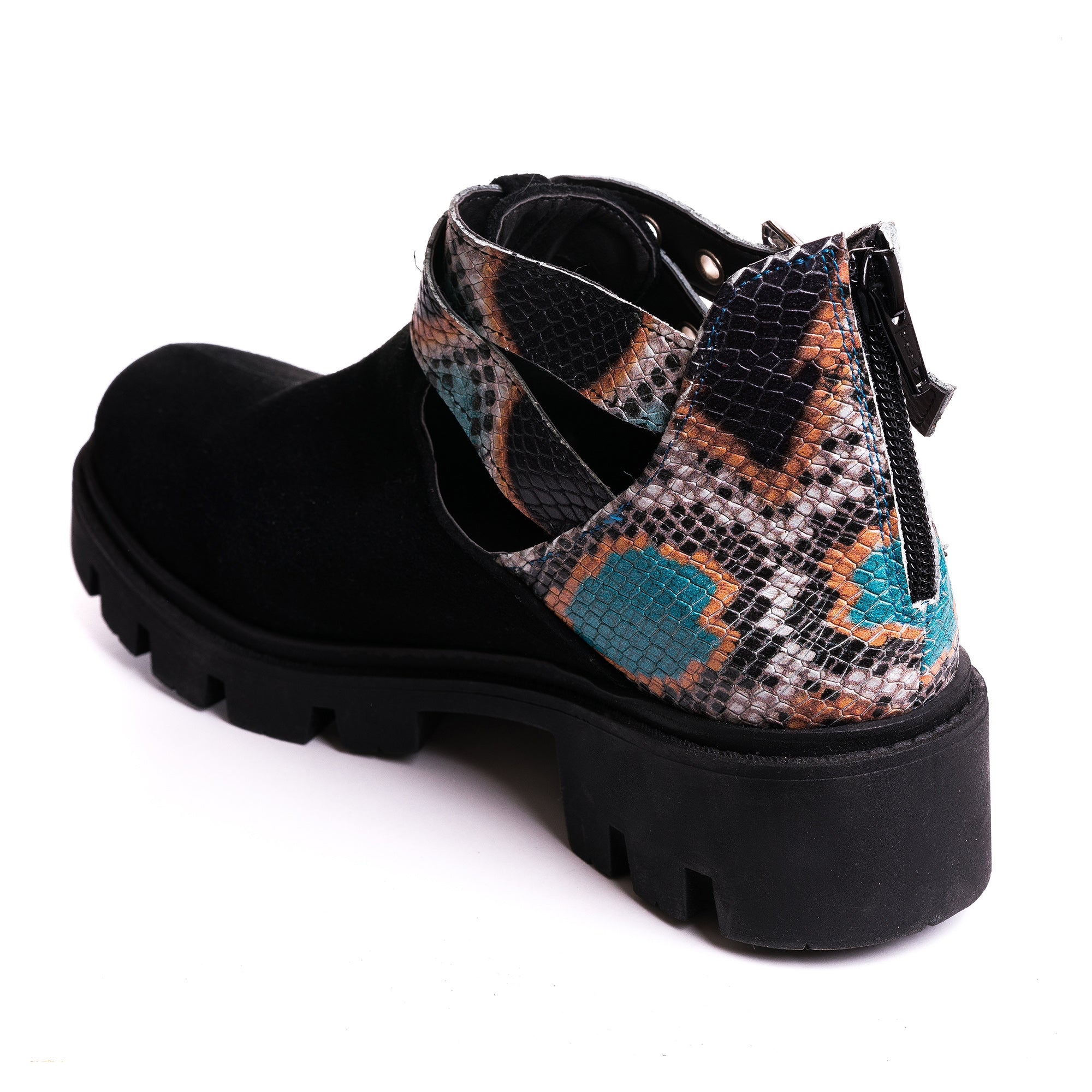 Ghete Piele Imprimeu Sarpe Sara  V41 - Orice Culoare