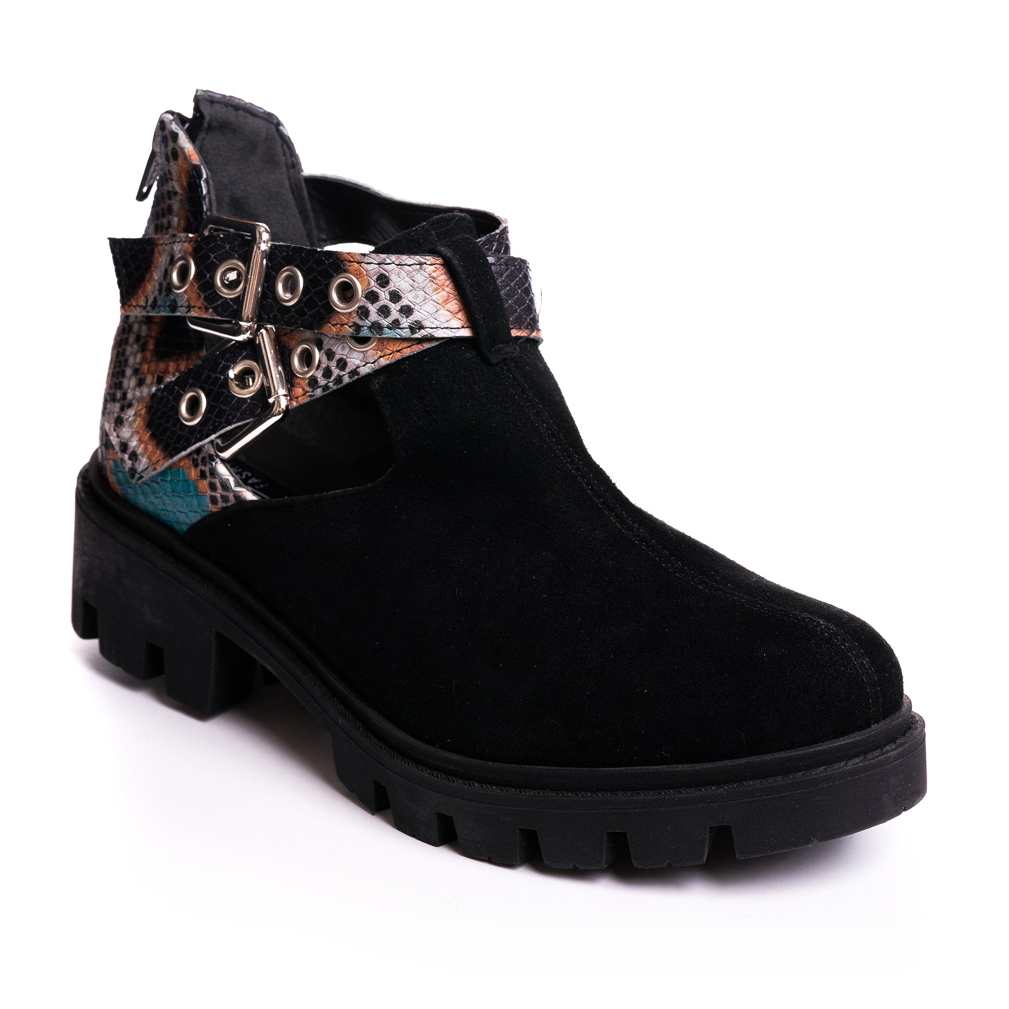 Ghete Piele Imprimeu Sarpe Sara  V41 - Orice Culoare