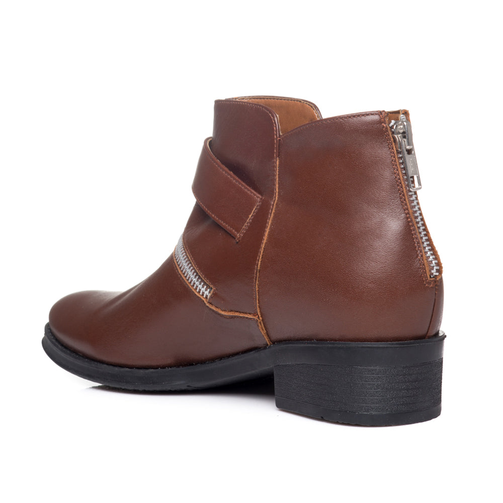 Ghete dama piele scurte maro V3 - orice culoare
