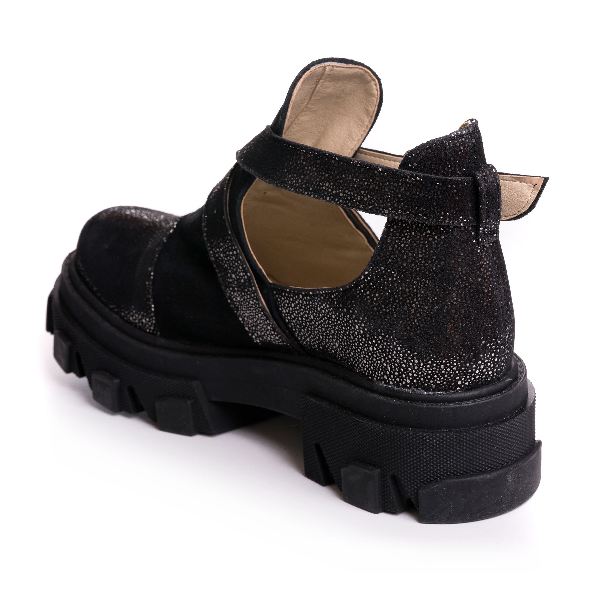 Ghete Piele Negru Sara  V41 - Orice Culoare