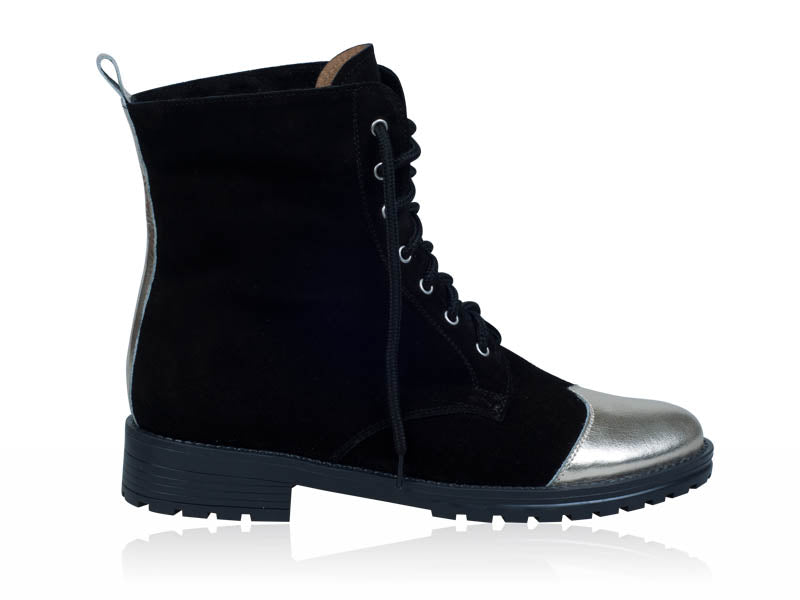 Ghete dama Sport  Argintiu, piele naturala - orice culoare