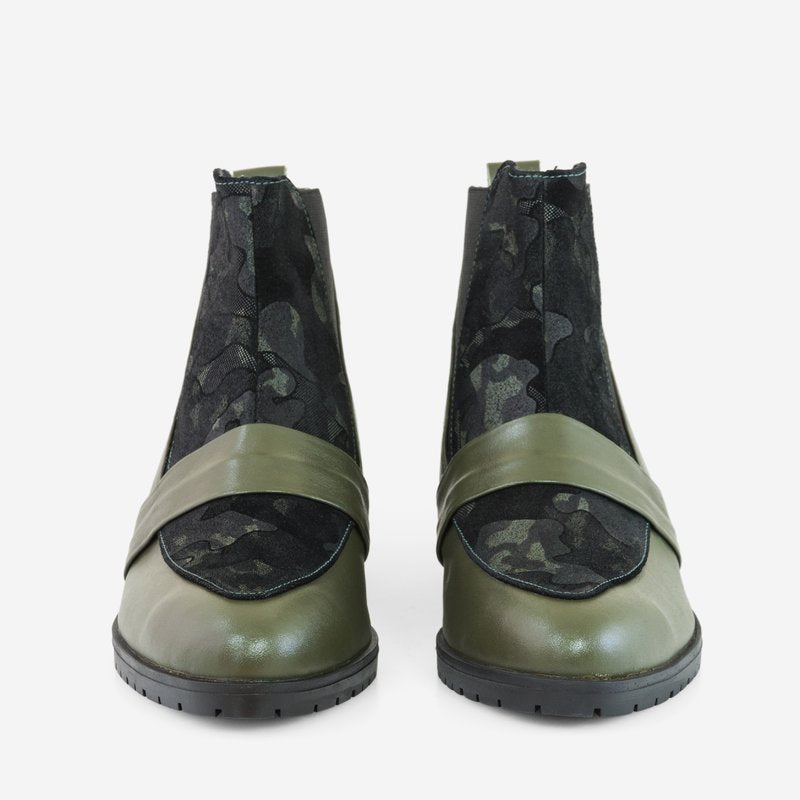 Ghete Dama Piele Naturala Kaki Sonya D6 - orice culoare