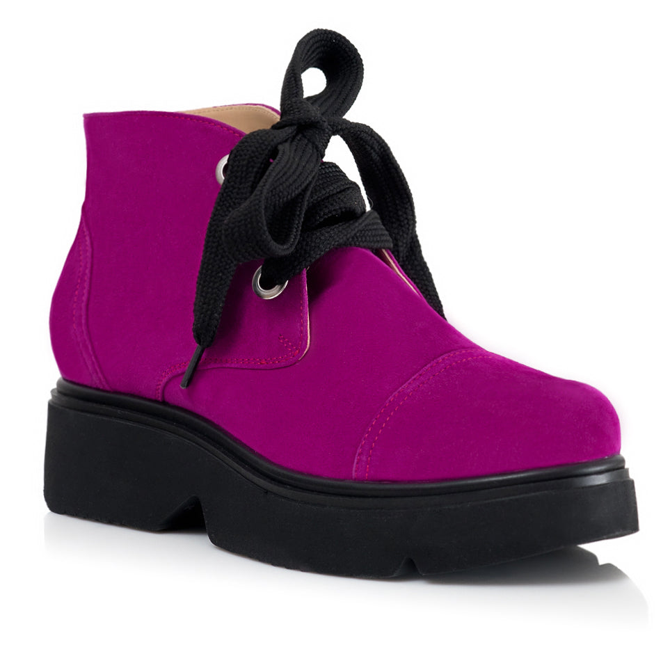 Ghete Dama Piele Ciclam E17 - orice culoare