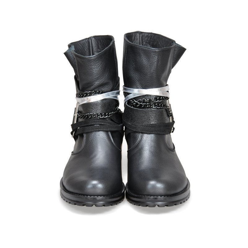 Ghete Dama piele Punk-Rock D4 - orice culoare