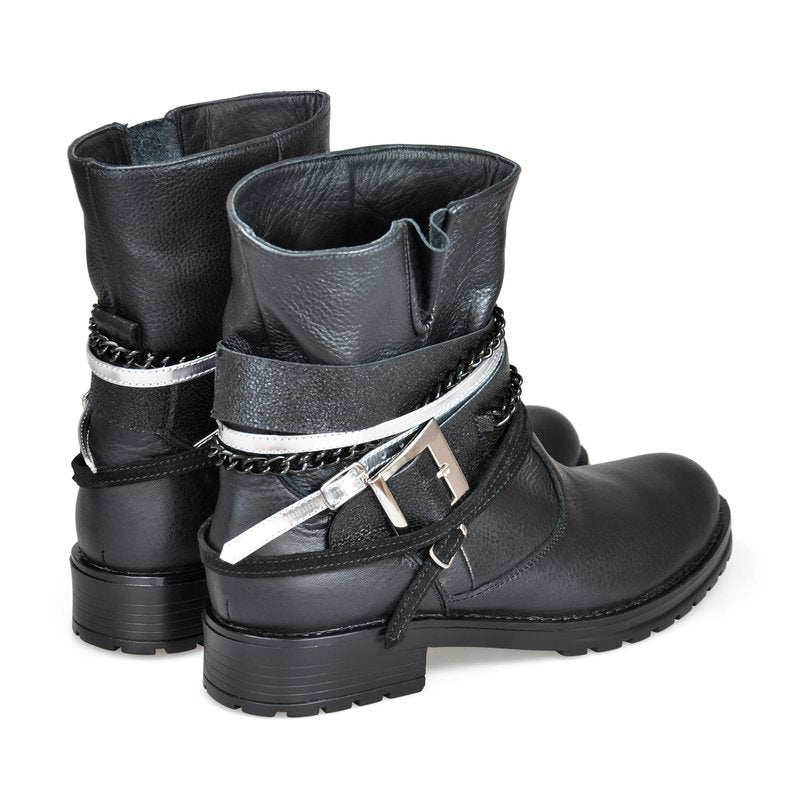 Ghete Dama piele Punk-Rock D4 - orice culoare