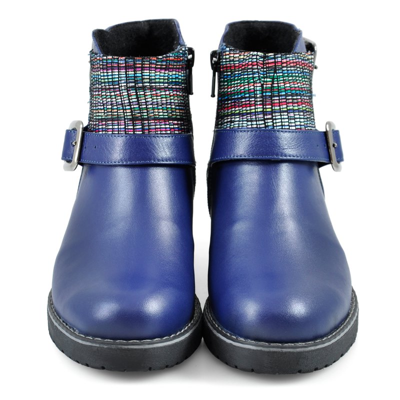 Ghete dama piele naturala bleumarin Delia D17 - orice culoare
