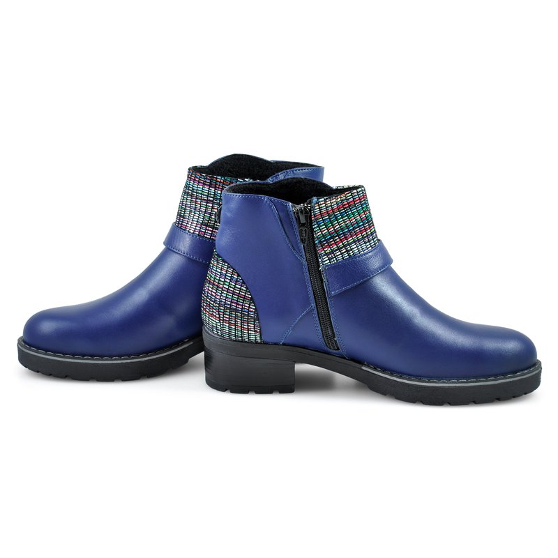 Ghete dama piele naturala bleumarin Delia D17 - orice culoare