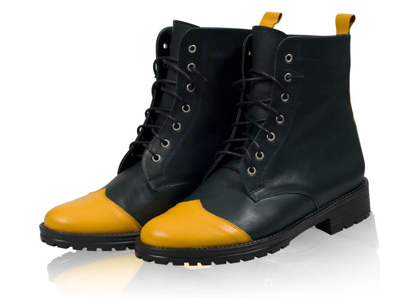 Ghete dama Sport galben, piele naturala - orice culoare