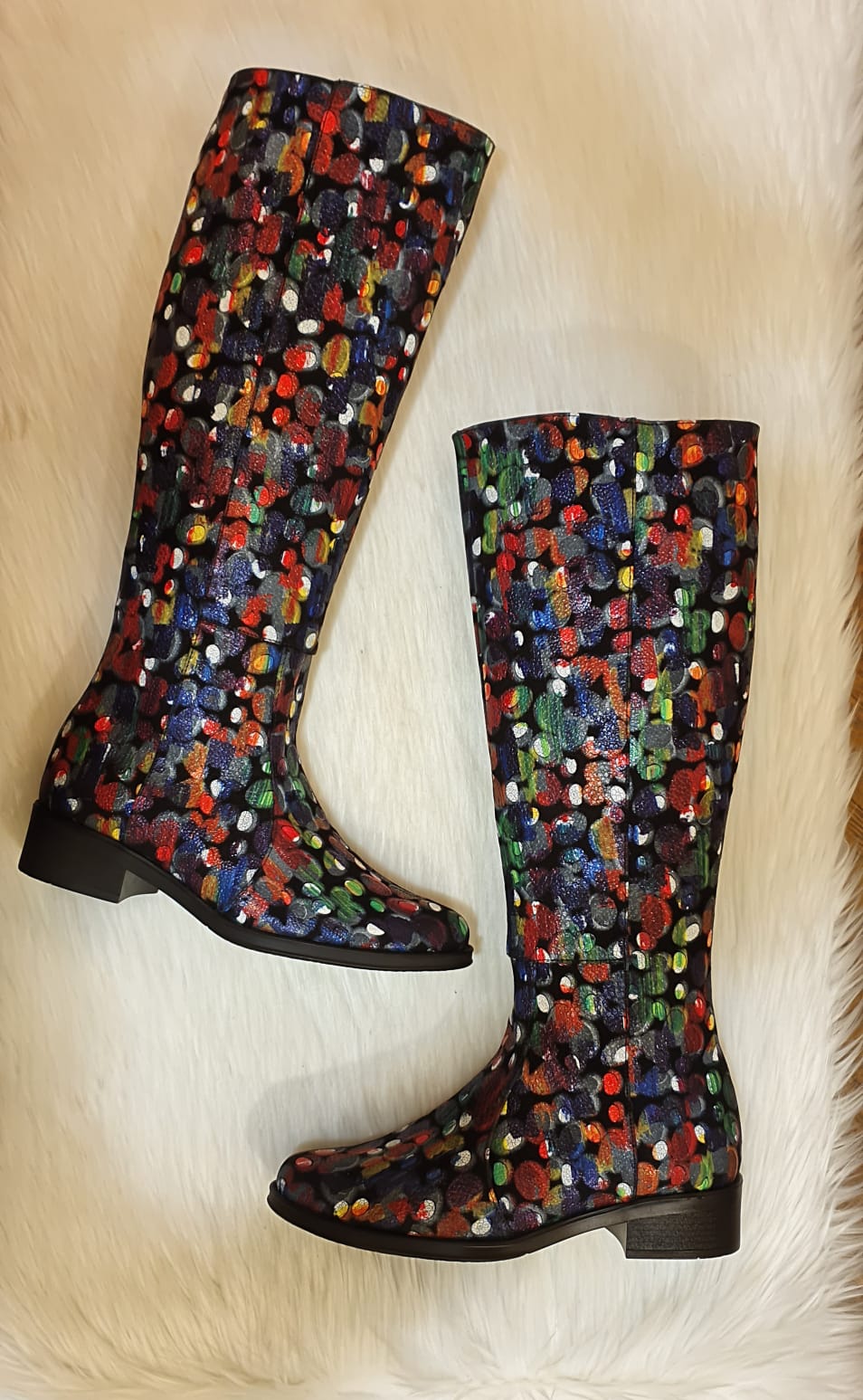 Cizme Piele Color Talpa Joasa Elissa T11  - orice culoare