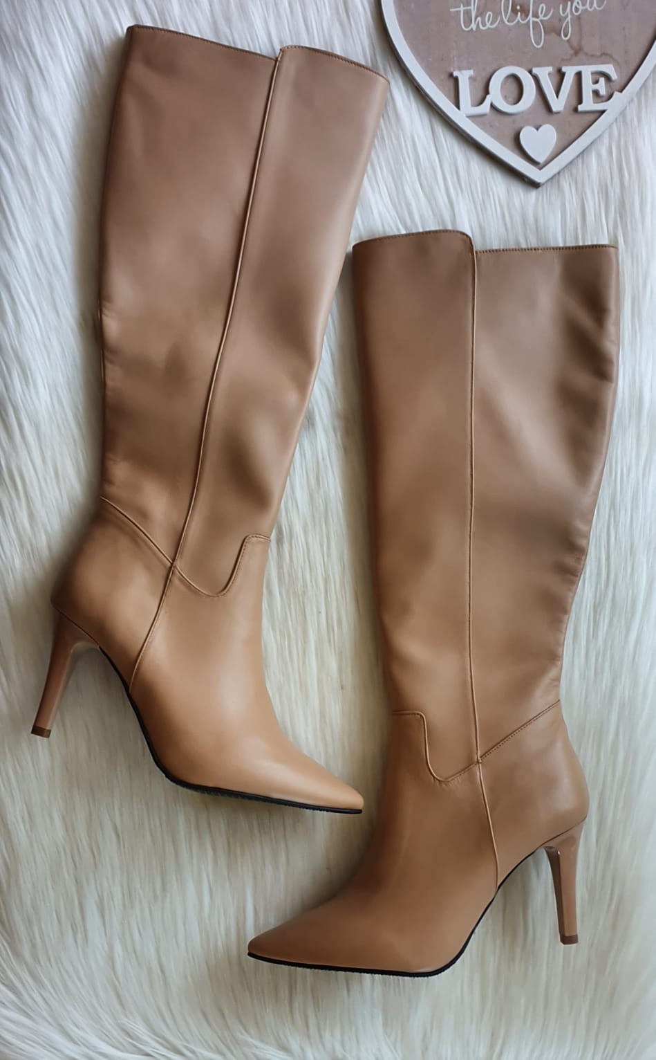 Cizme stiletto piele naturala nude C9- orice culoare