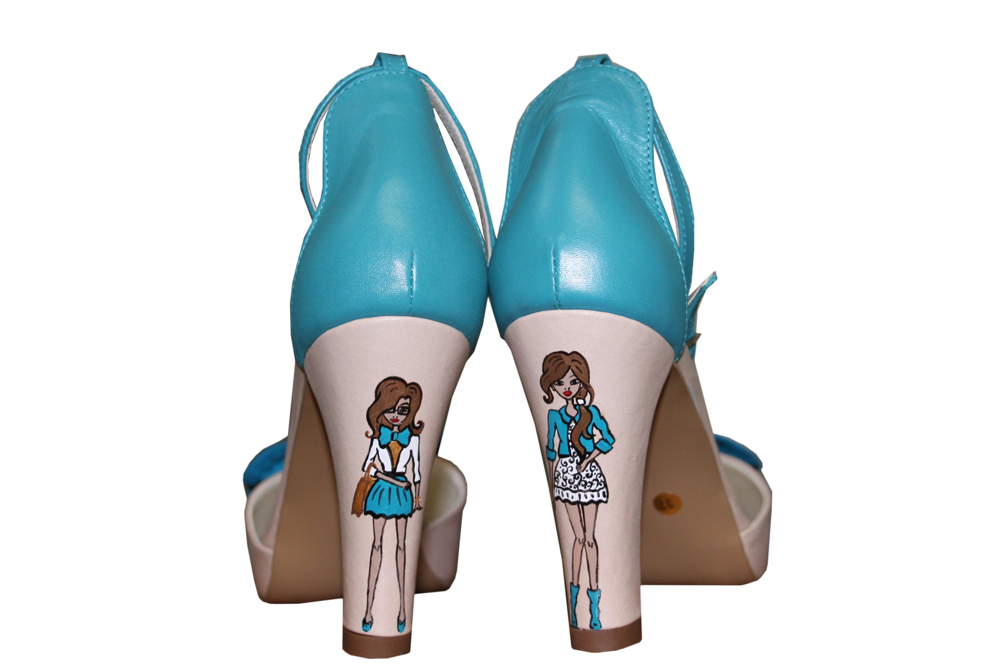 Sandale pictate manual Blue Girls - Orice culoare