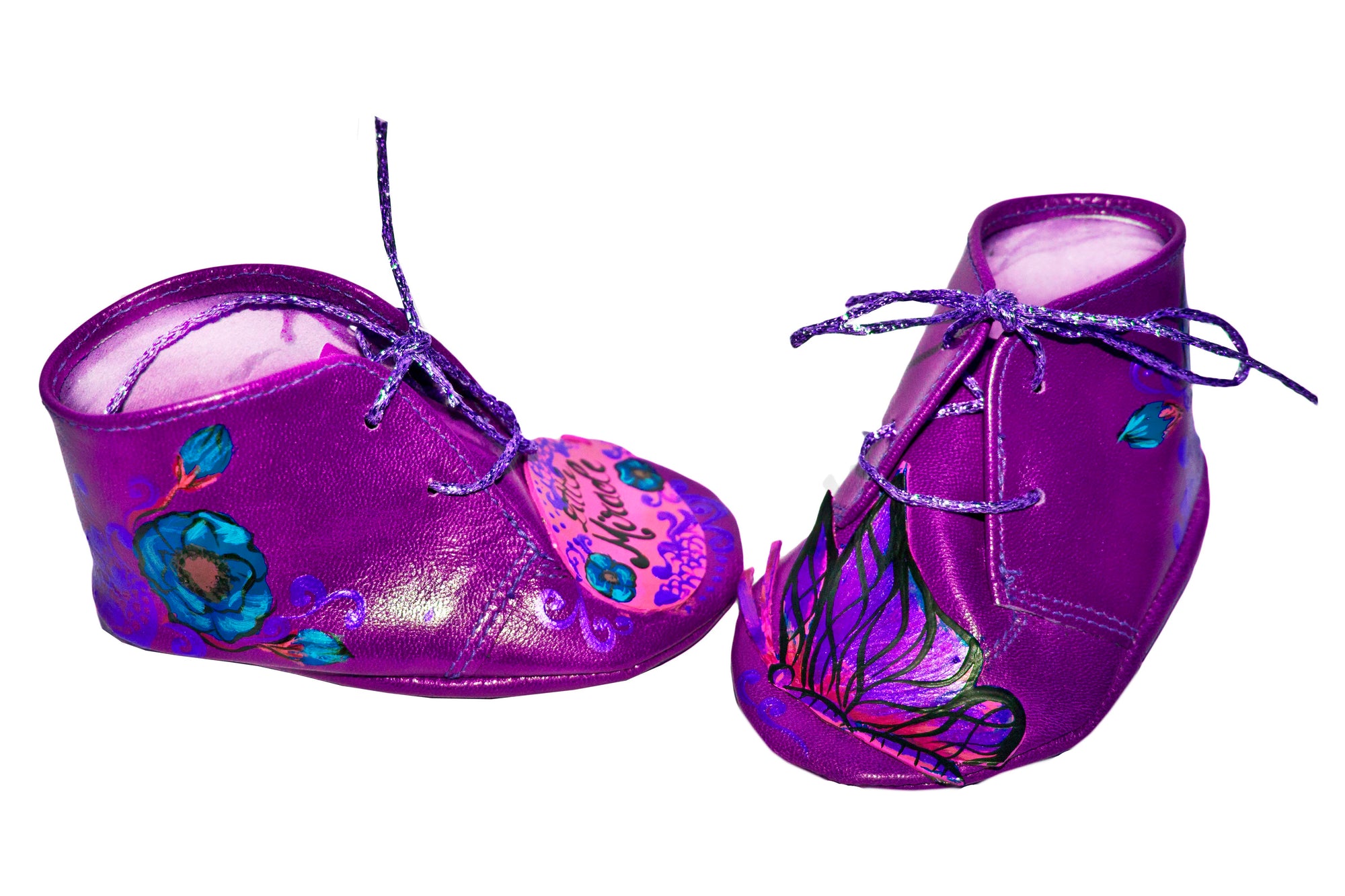 Pantofi piele naturala mov set mama - fiica M2 - orice culoare