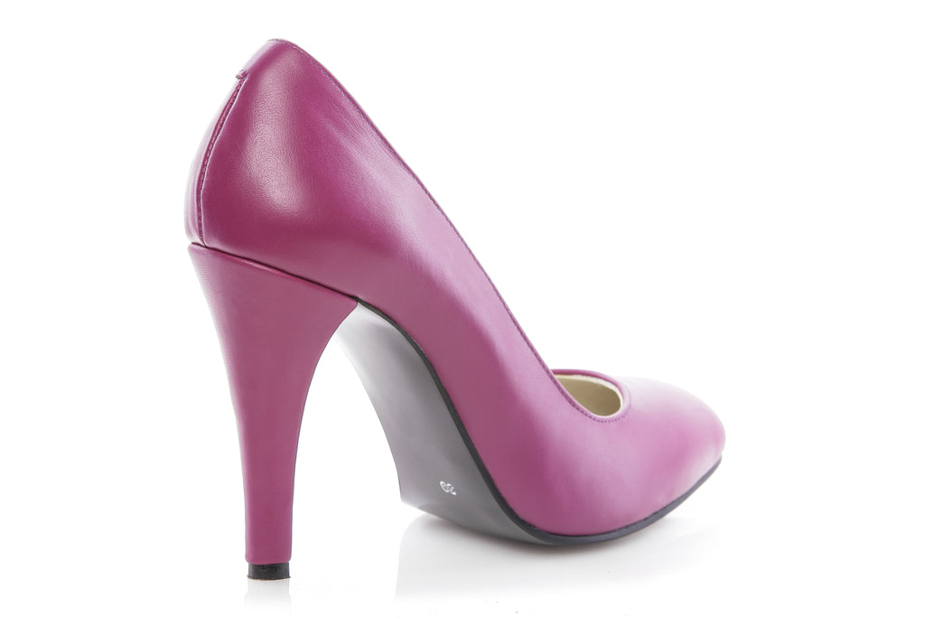 Pantofi Stiletto mov piele naturala Casual - orice culoare