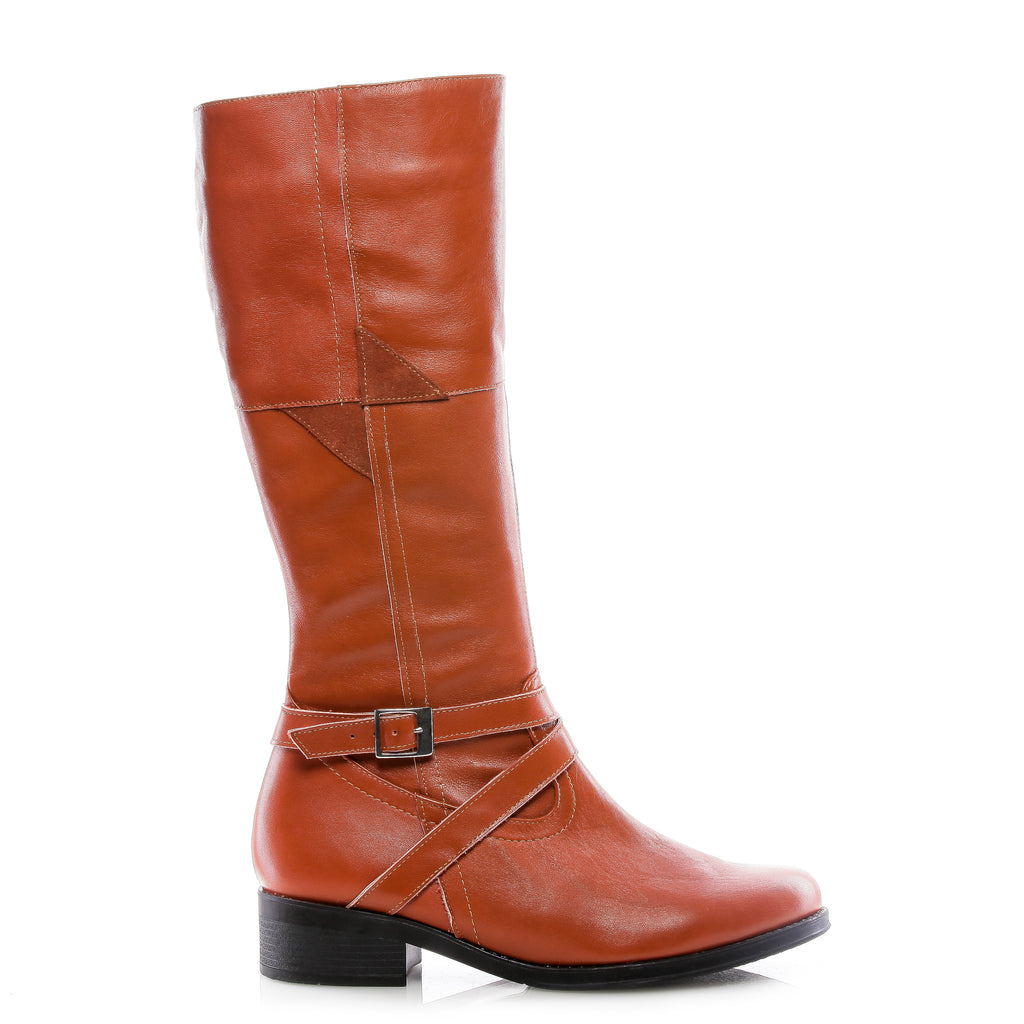 Cizme dama piele naturala Camel - Bev