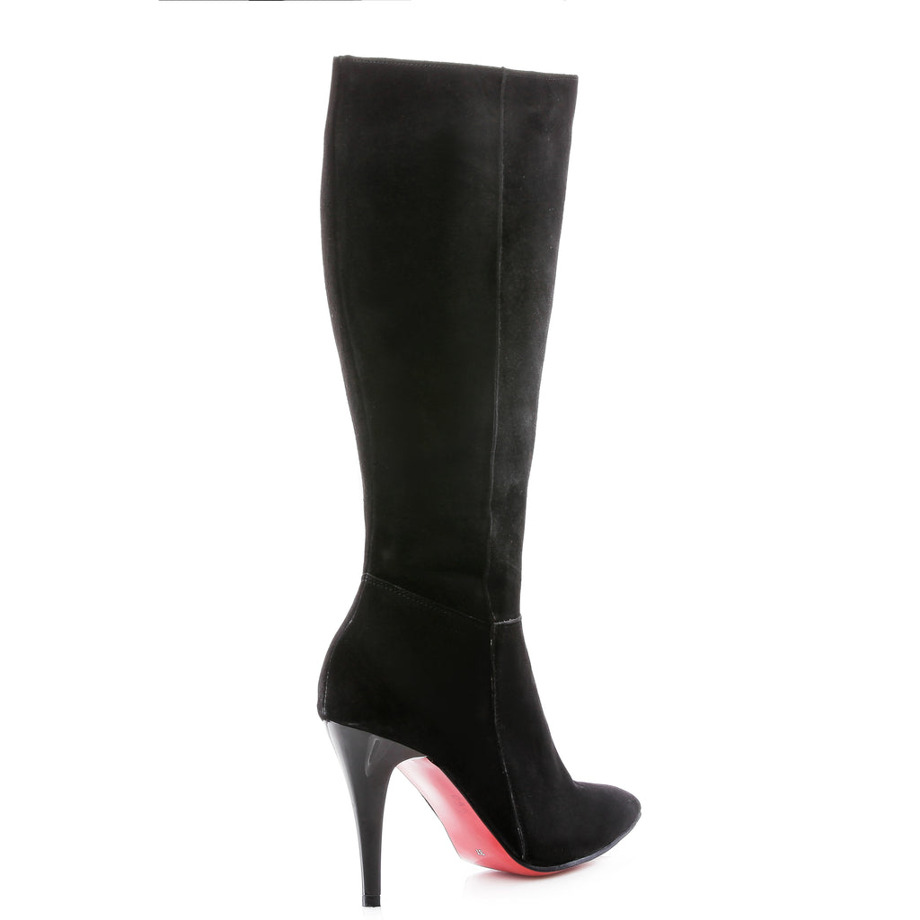 Cizme Stiletto piele intoarsa V4  - orice culoare