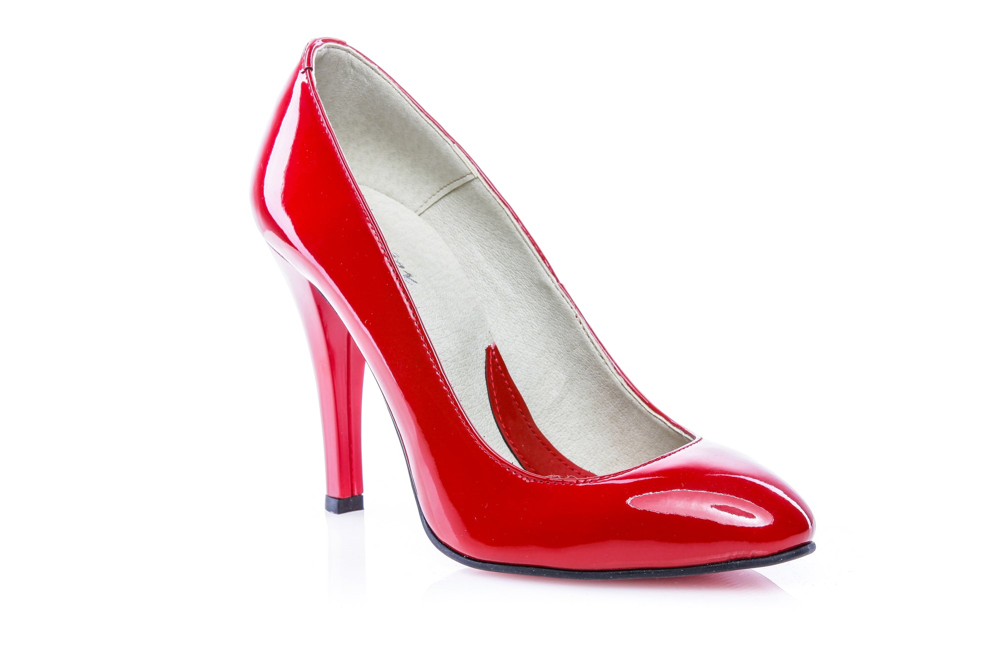 Pantofi Stiletto Rosu piele lacuita Casual  -orice culoare