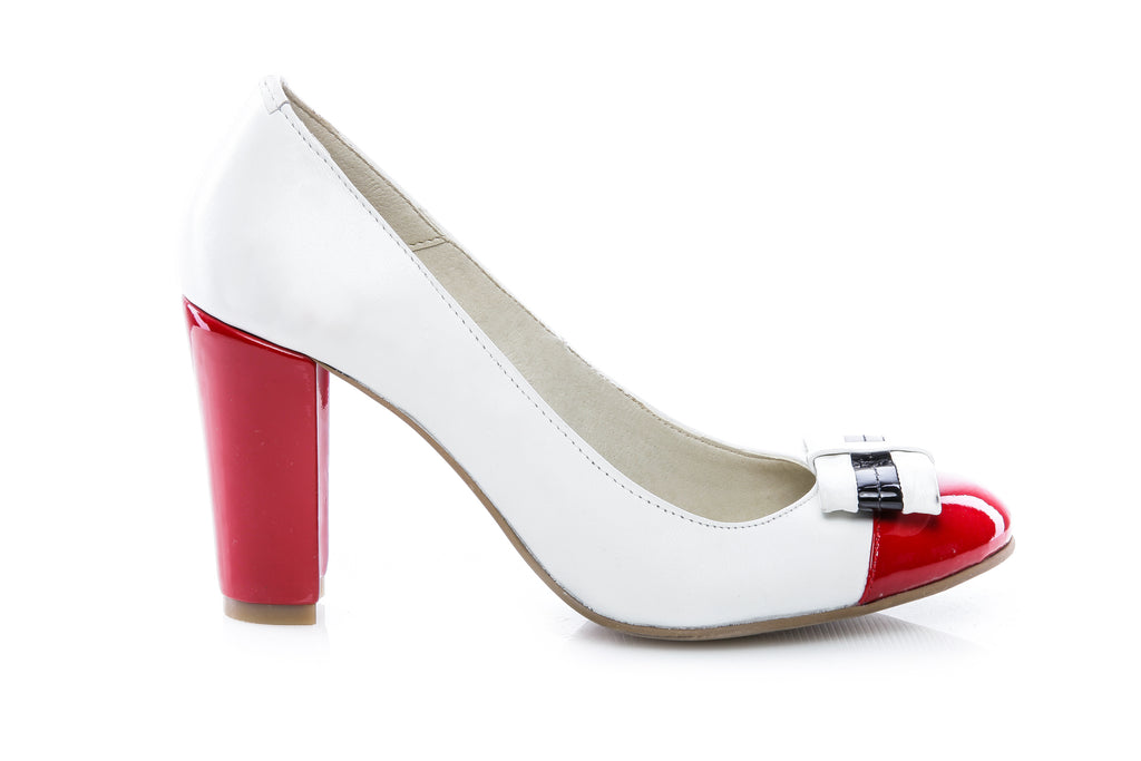 Pantofi dama piele V6 Rosu - disponibili pe orice culoare