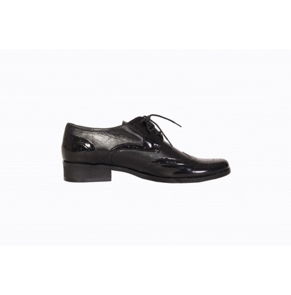 Pantofi Oxford piele naturala si lacuita  V2- orice culoare