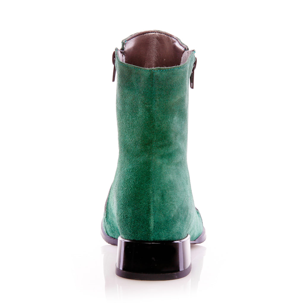 Ghete dama V6 piele intoarsa verde - orice culoare