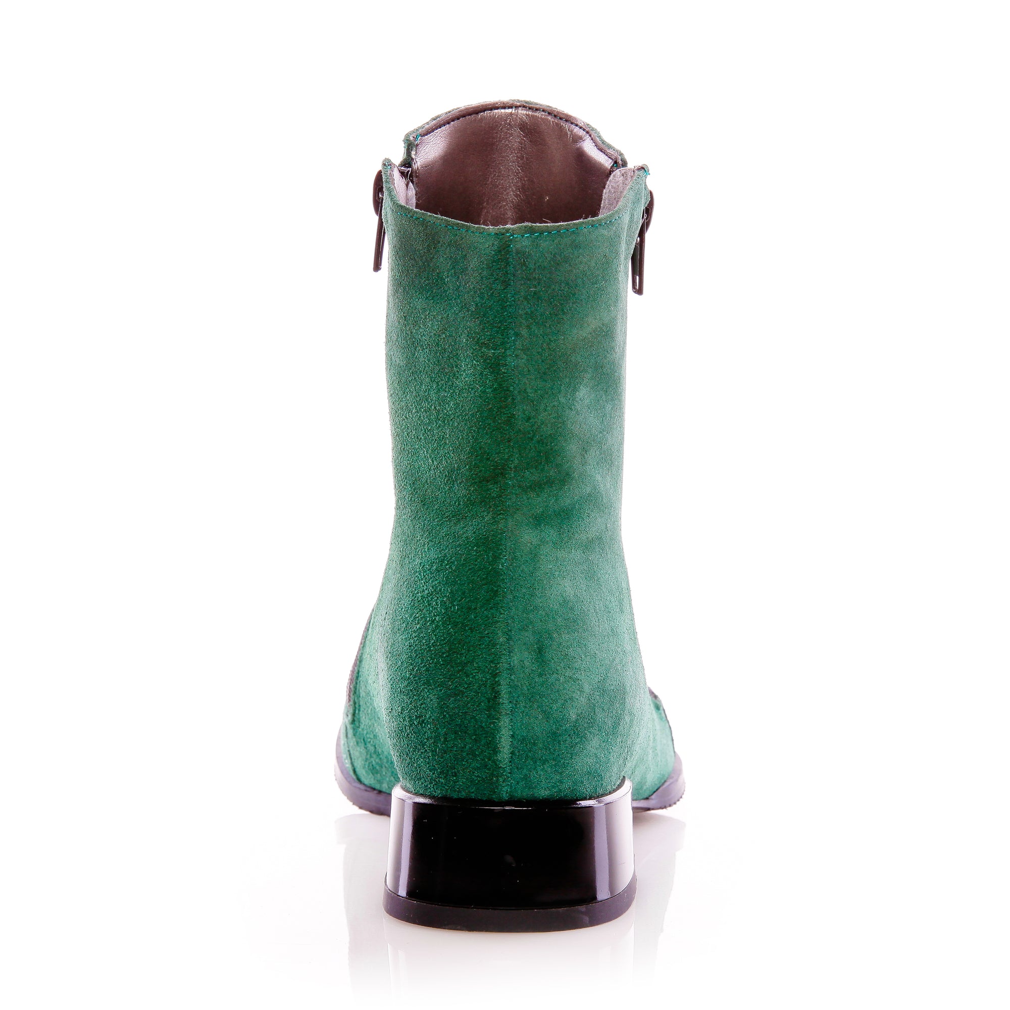 Ghete dama V6 piele intoarsa verde - orice culoare