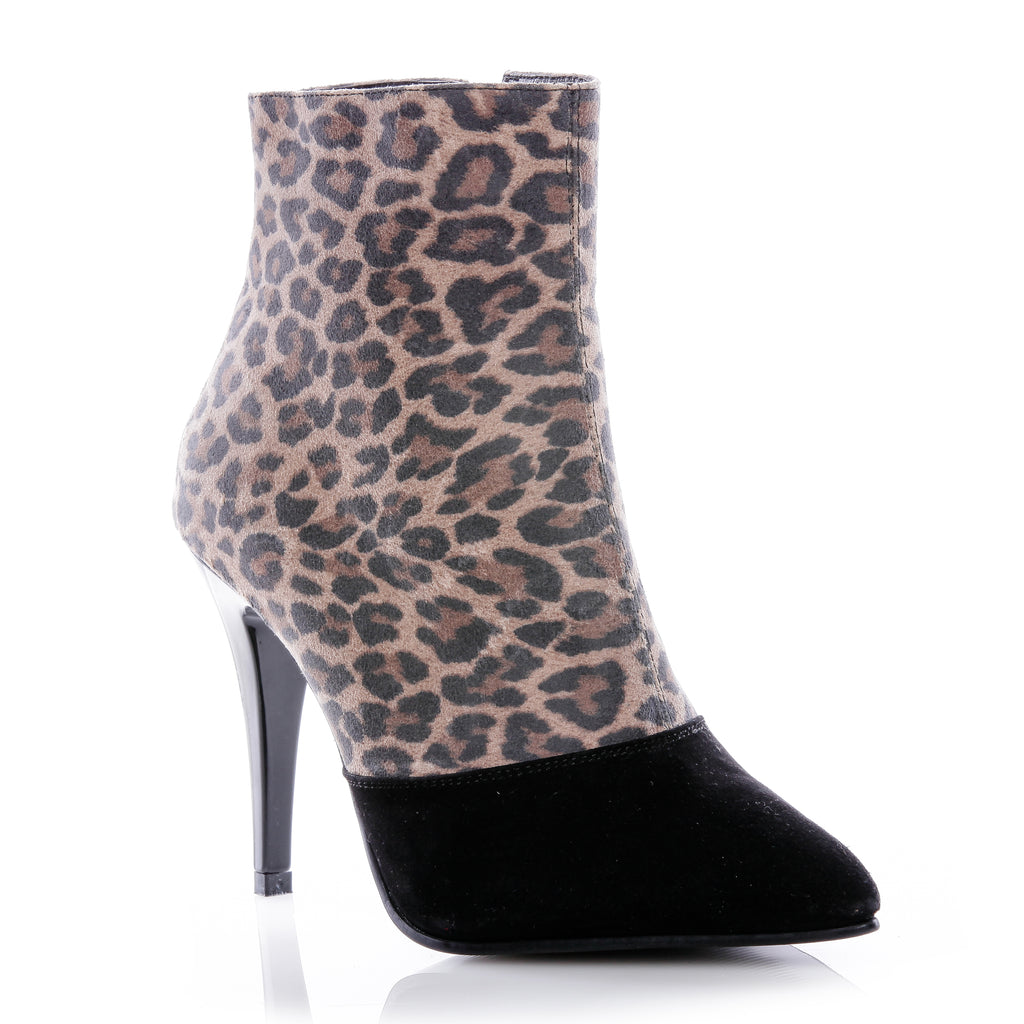 Botine dama cu toc V9 animal print - orice culoare