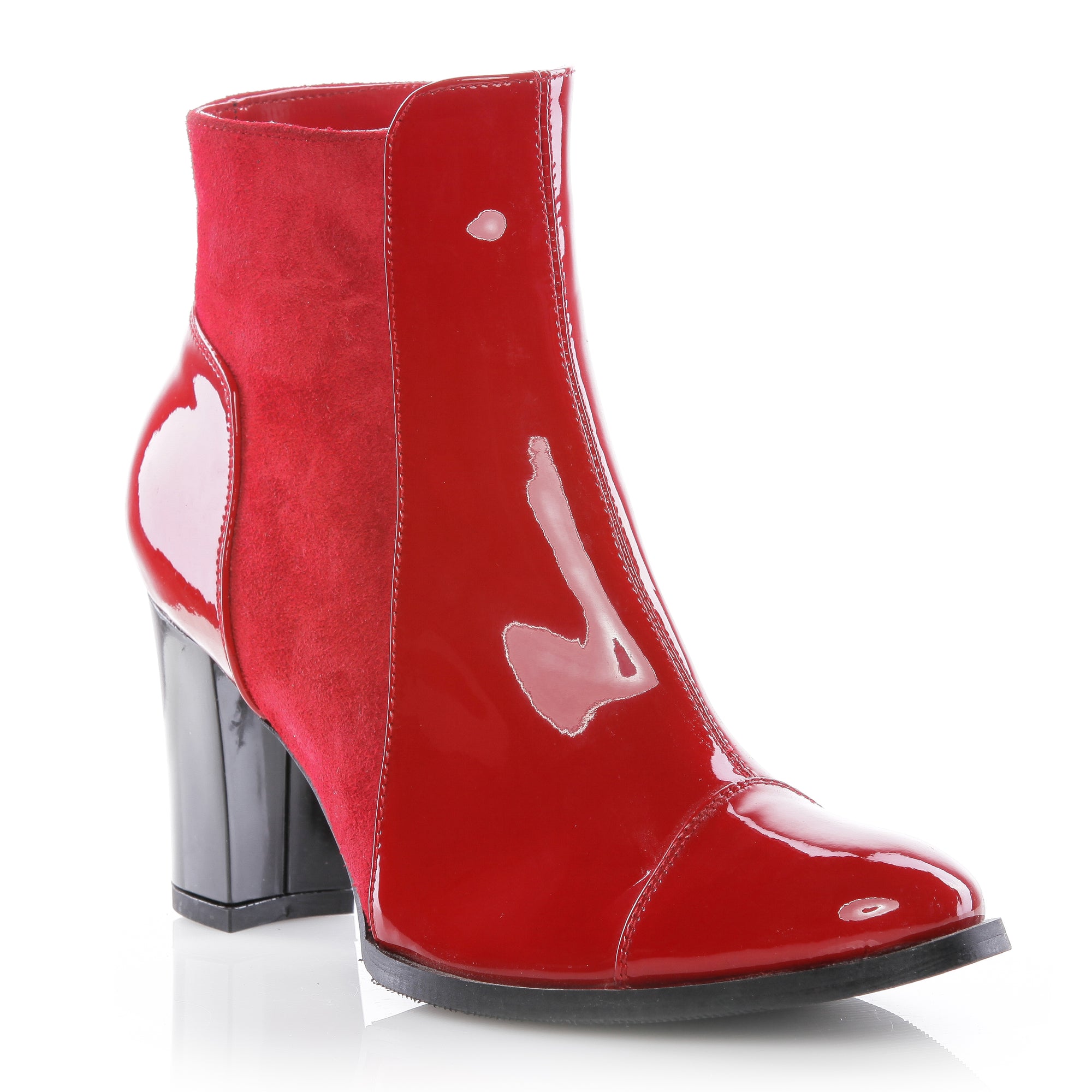 Ghete dama V10 piele naturala rosu - orice culoare