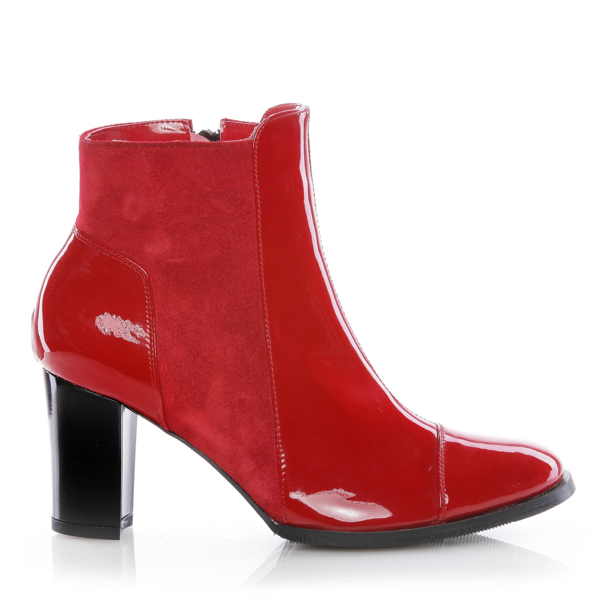 Ghete dama V10 piele naturala rosu - orice culoare