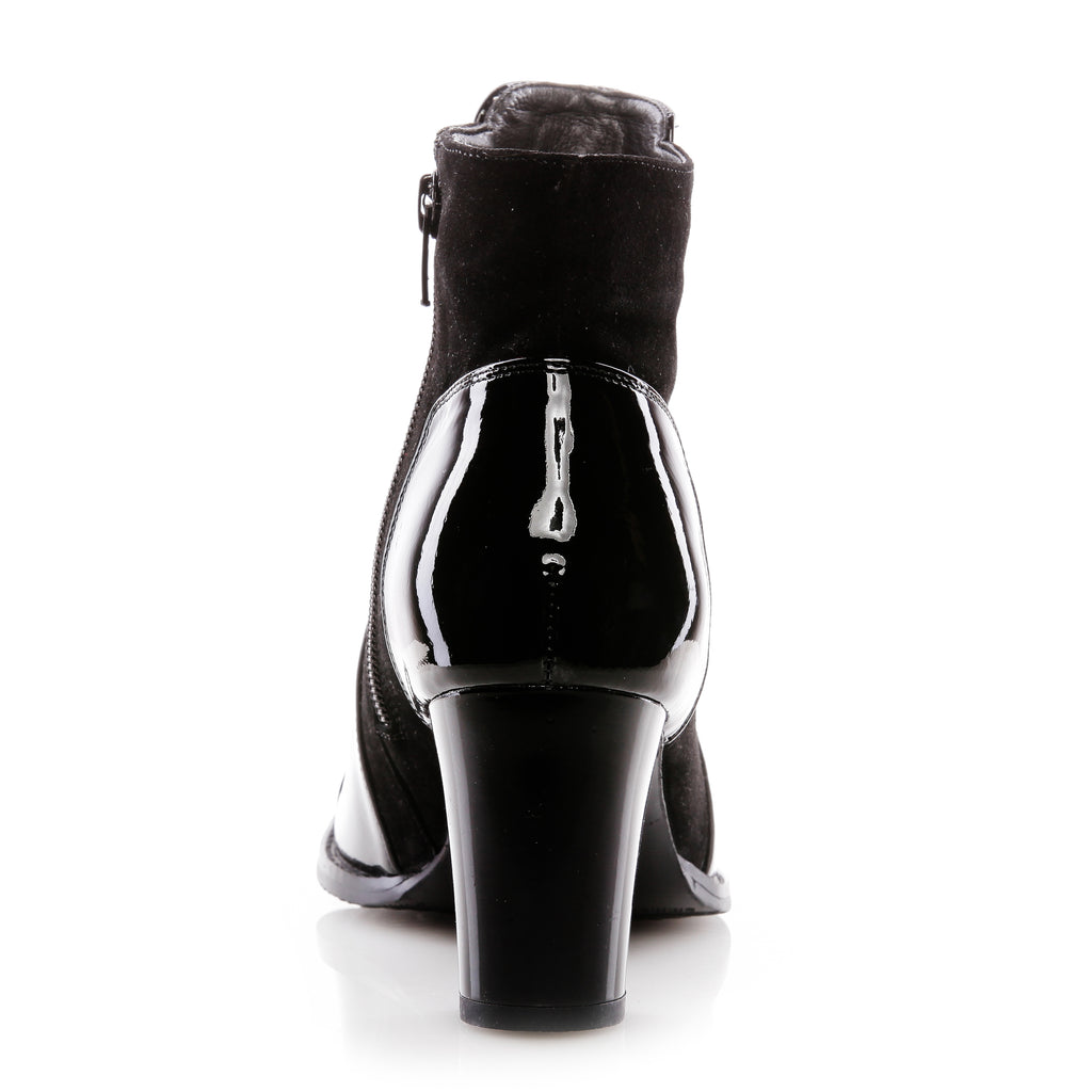 Ghete dama V10 piele lacuita negru - orice culoare