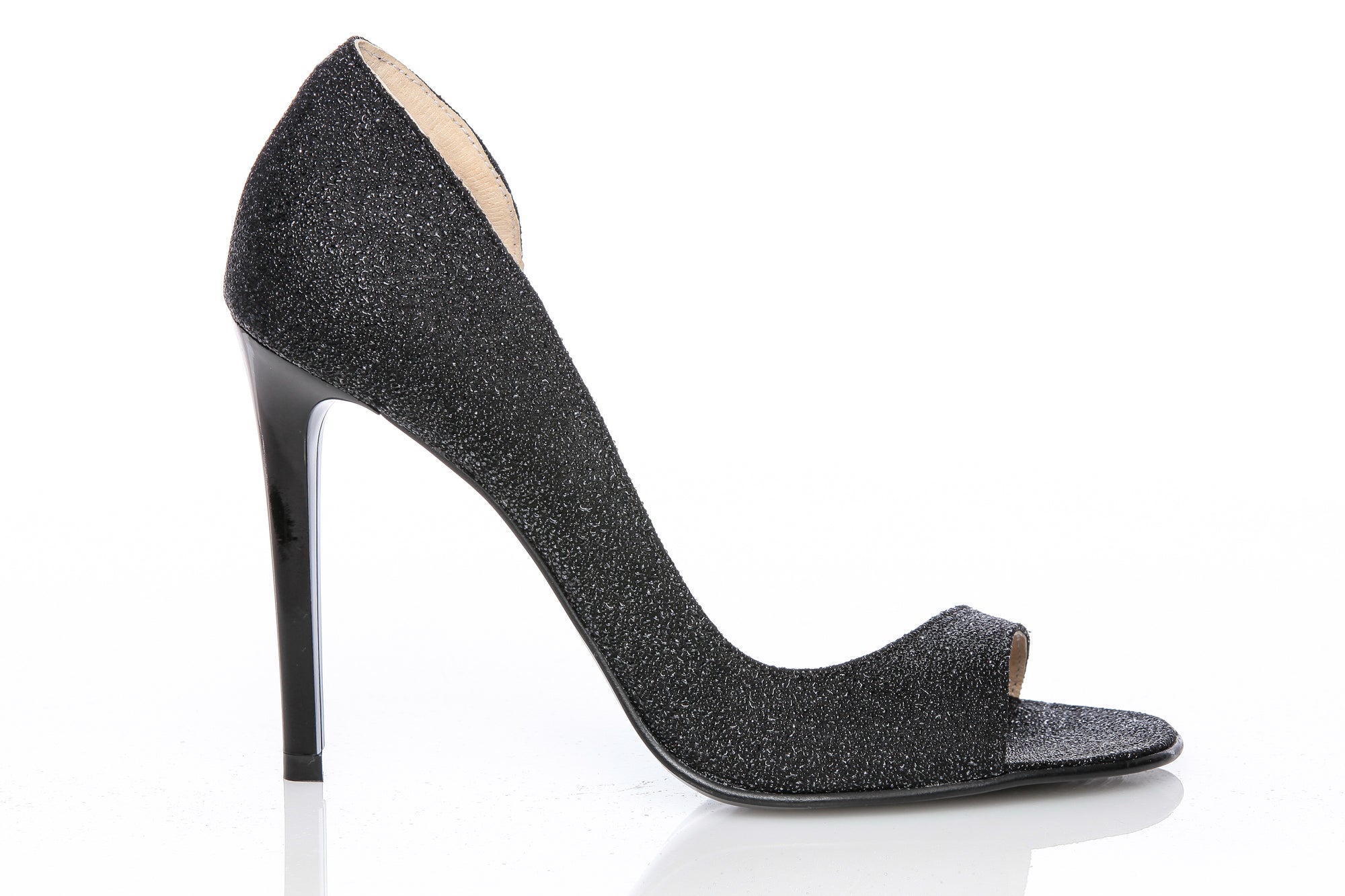 Pantofi Piele Lara Decupat Glitter - orice culoare