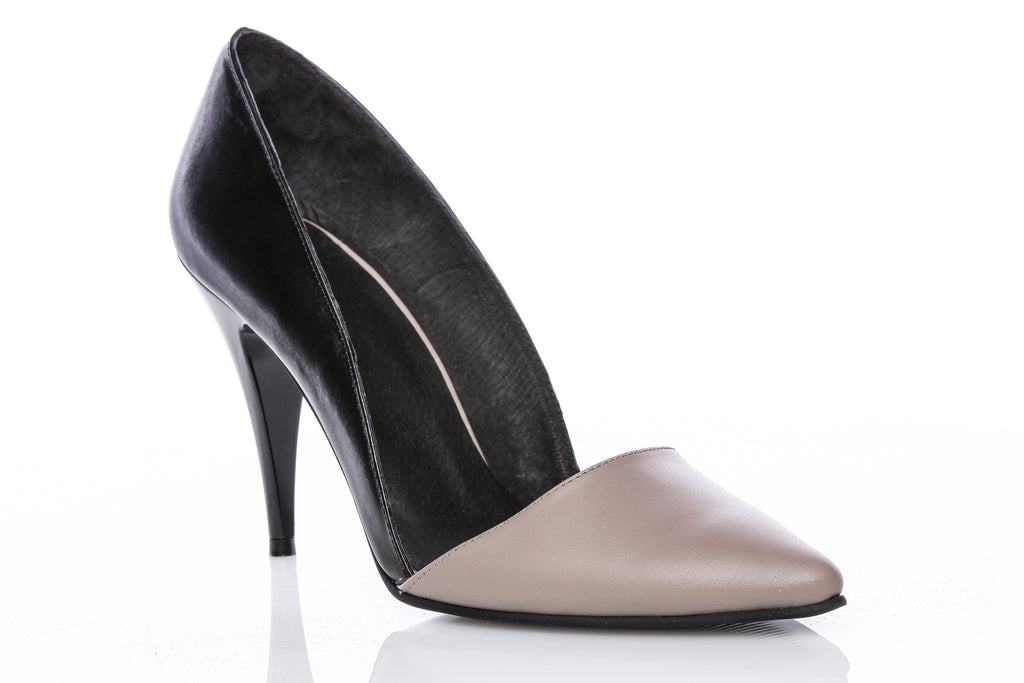 Pantofi Dama Stiletto M1 Piele Duo -  orice culoare