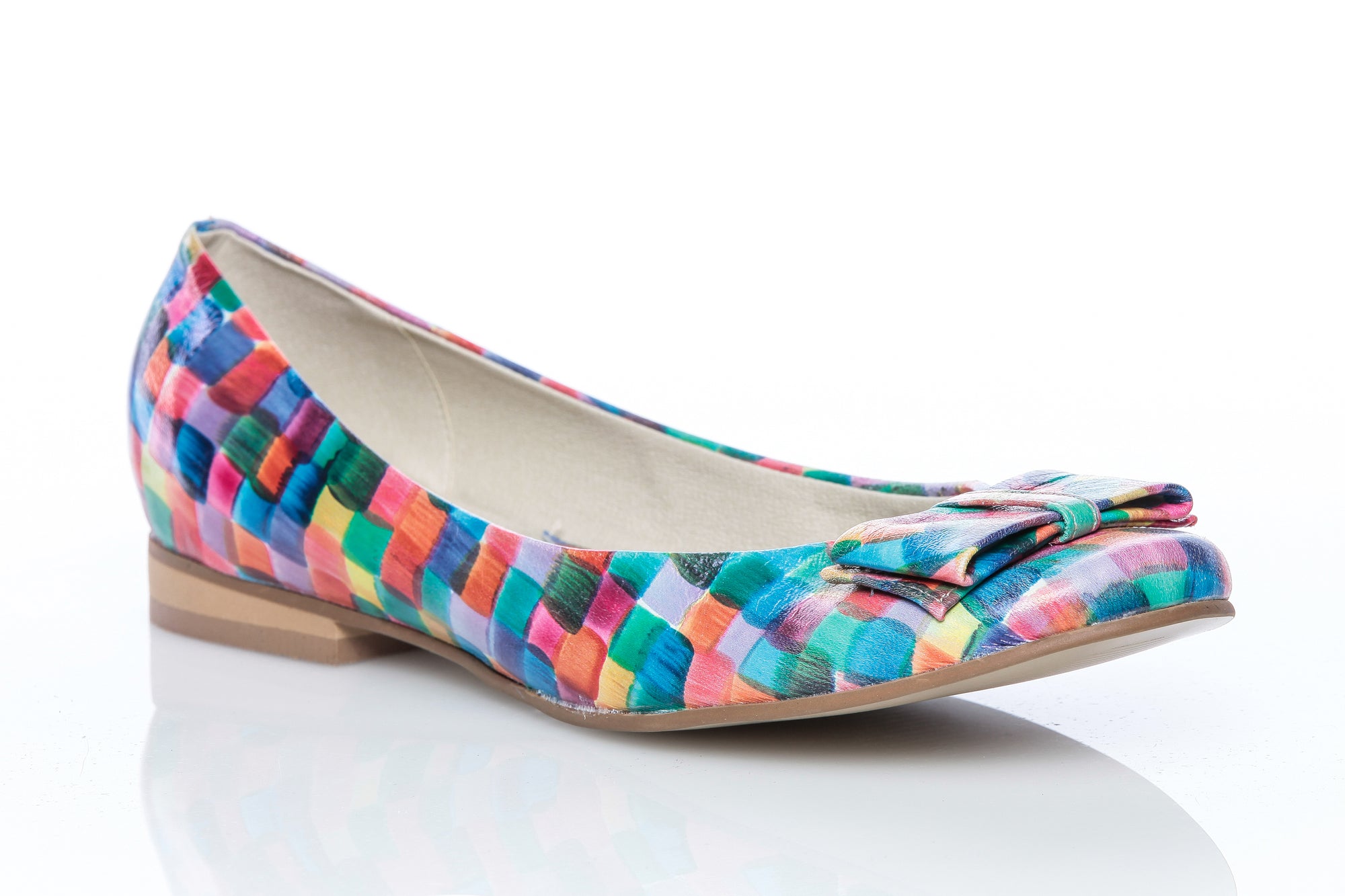 Balerini piele naturala Chic Multicolor