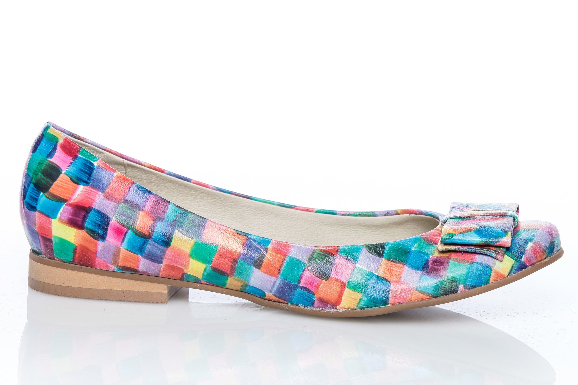 Balerini piele naturala Chic Multicolor