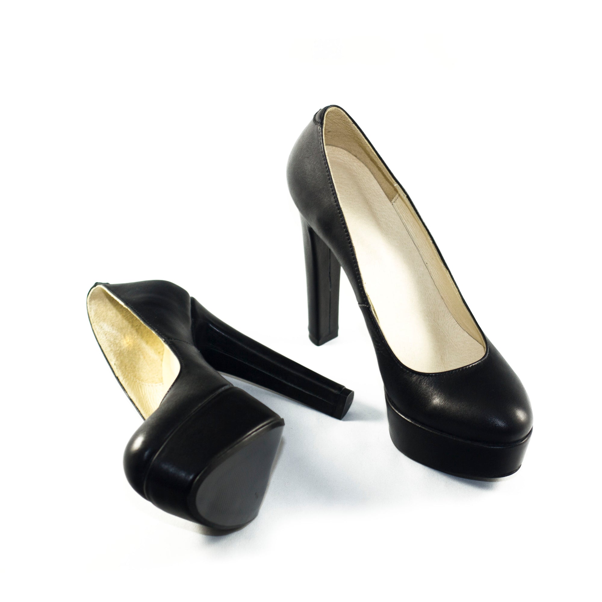 Pantofi Clara Negru piele naturala- disponibili pe orice culoare