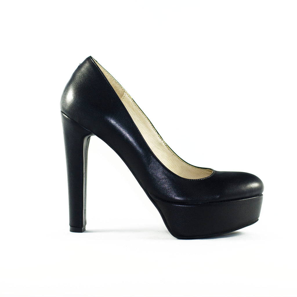 Pantofi Clara Negru piele naturala- disponibili pe orice culoare