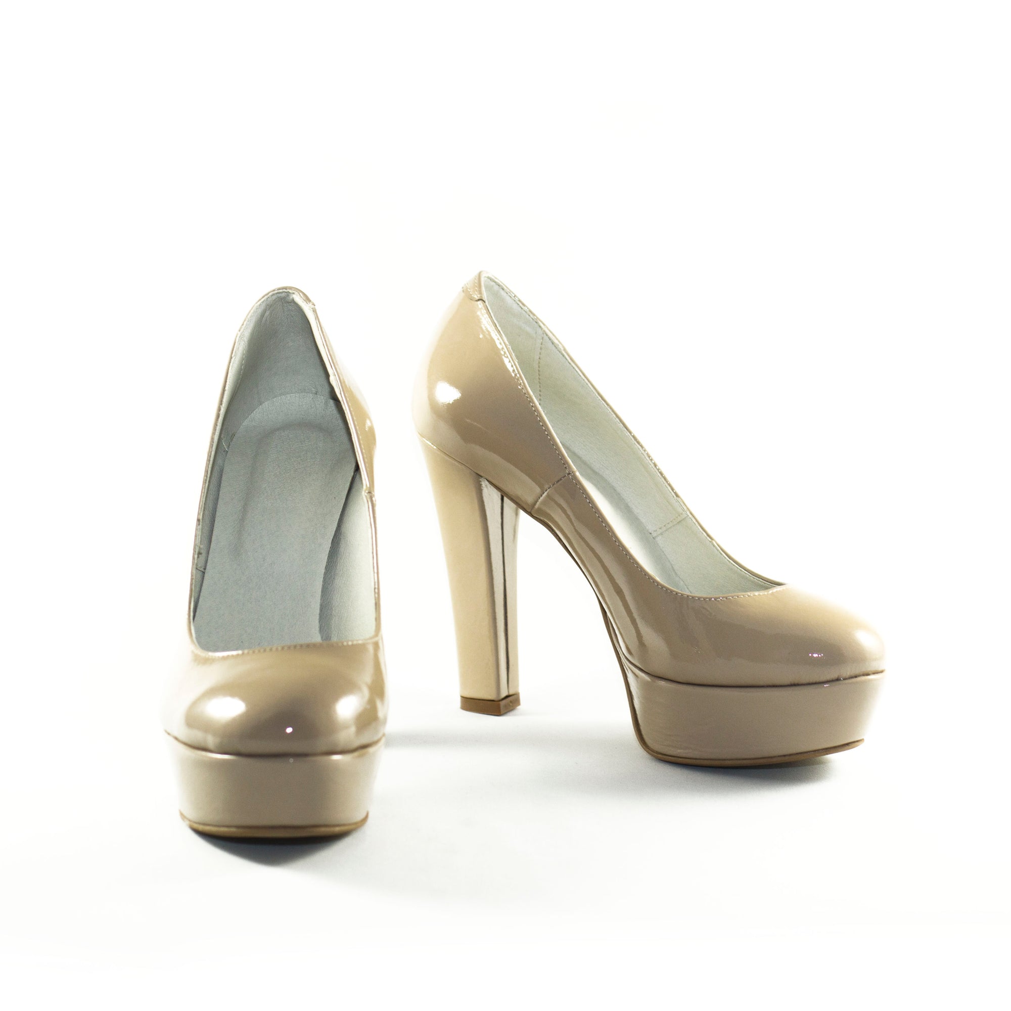 Pantofi piele lacuita  Livi  Nude  - orice culoarea