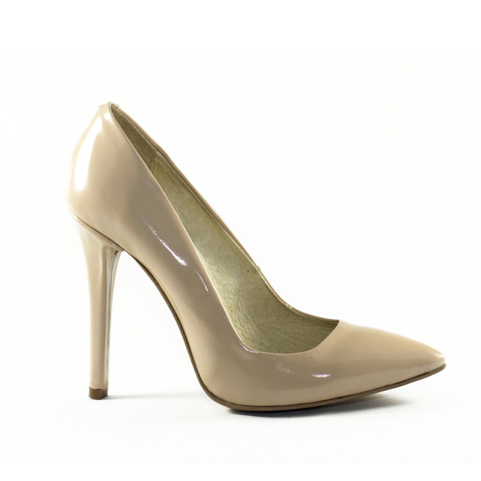 Pantofi Stiletto Very Chic  piele lacuita Nude - orice culoare