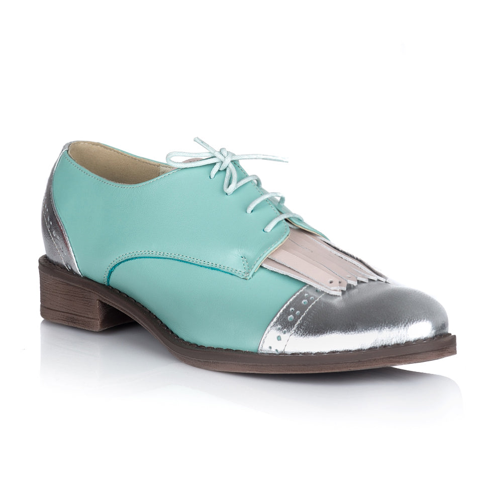 Pantofi Oxford piele cu franjuri Fashion V23 - orice culoare