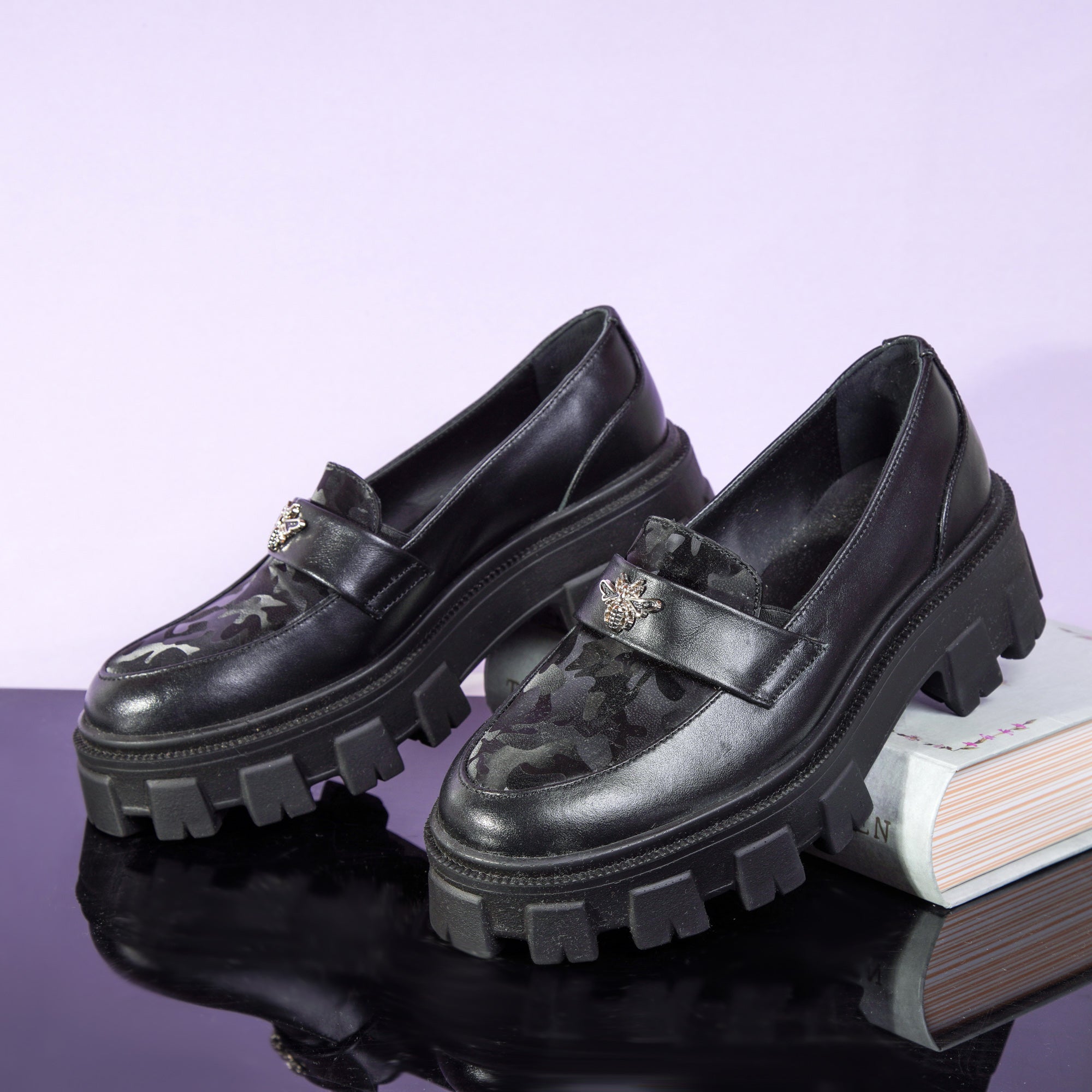 Mocasini Dama Talpa Inalta Brosa V67 -  orice culoare