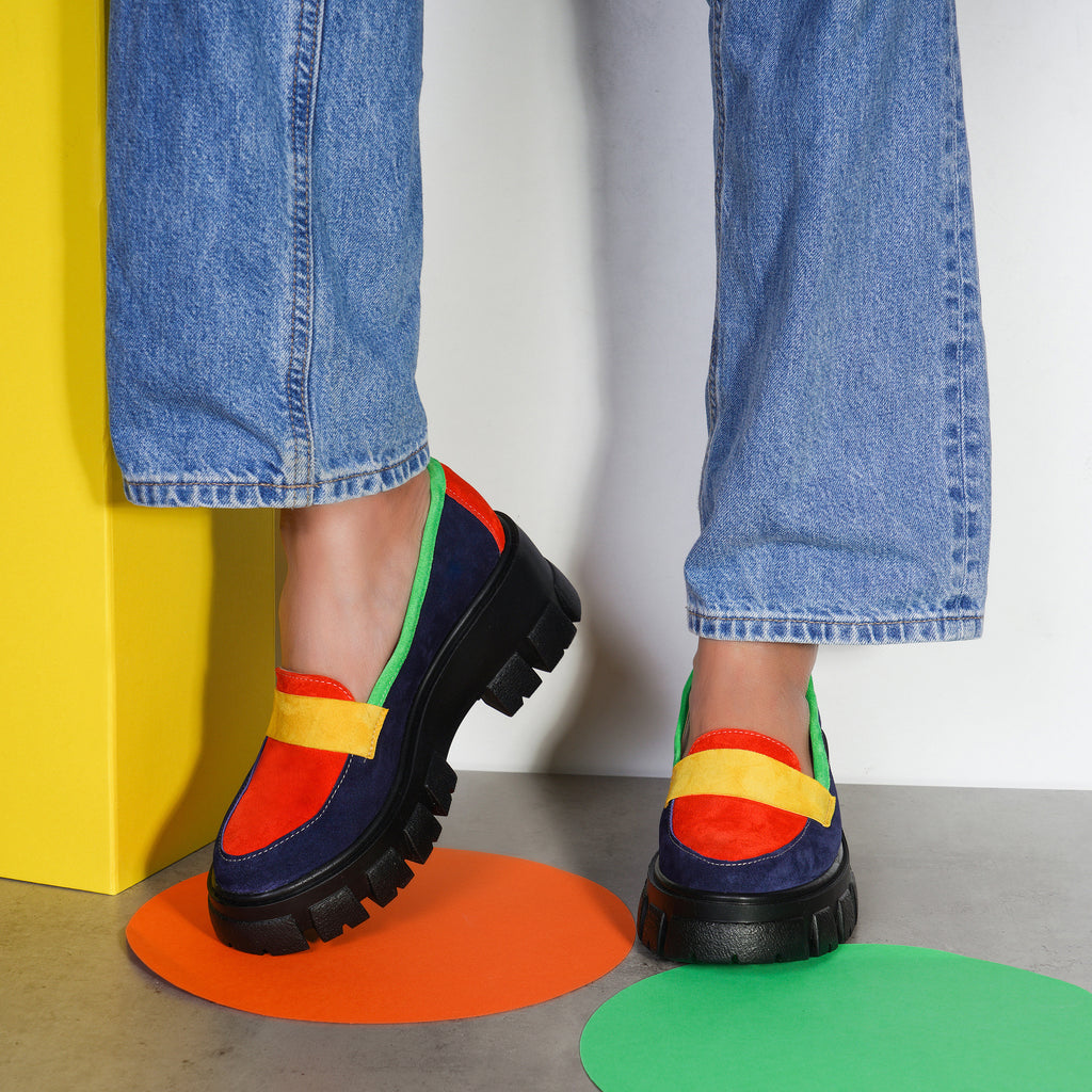 Mocasini Dama Piele Intoarsa Color V69  - orice culoare