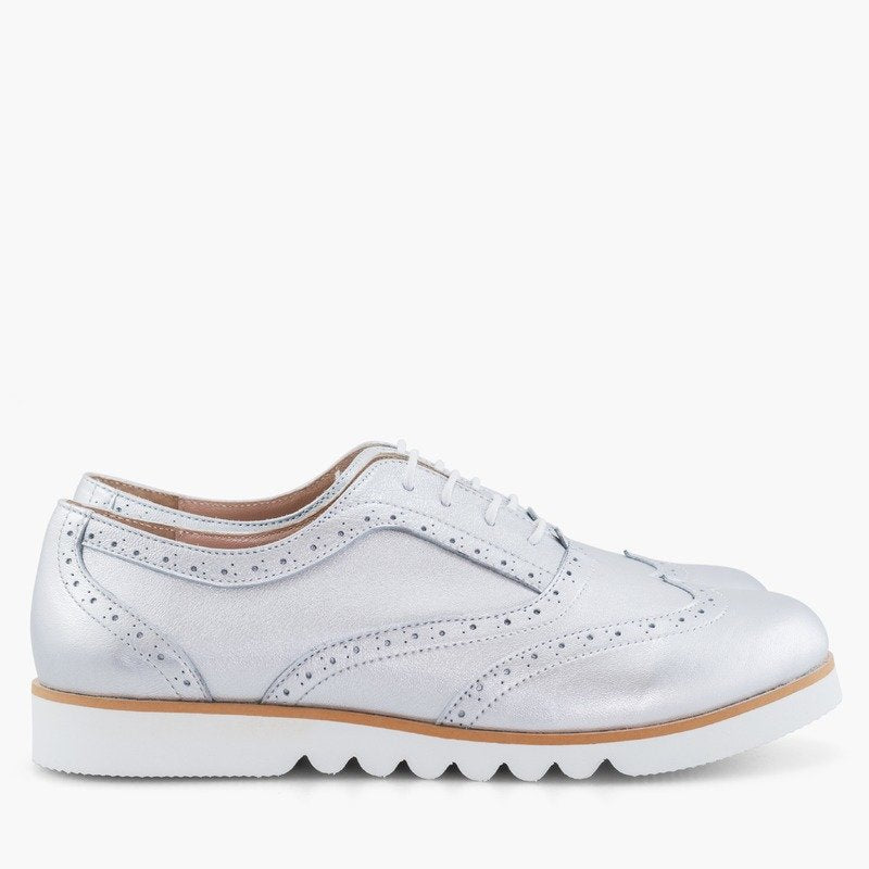 Pantofi Piele Oxford Auriu Bristol - pe stoc