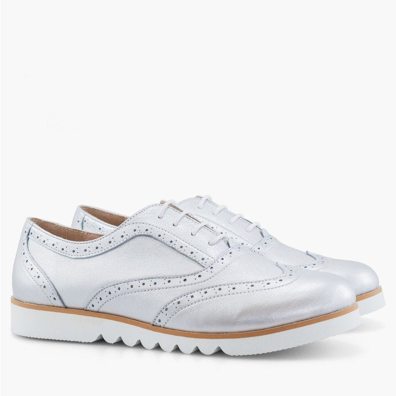 Pantofi Piele Oxford Auriu Bristol - pe stoc